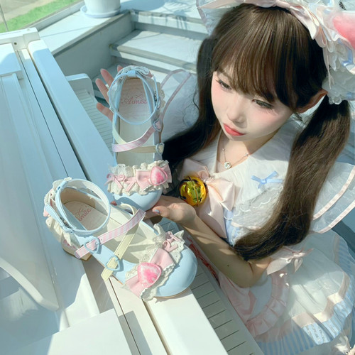 全款小艾咪原创【草莓限定2.0】玛丽珍鞋呲甜可爱少女lolita鞋