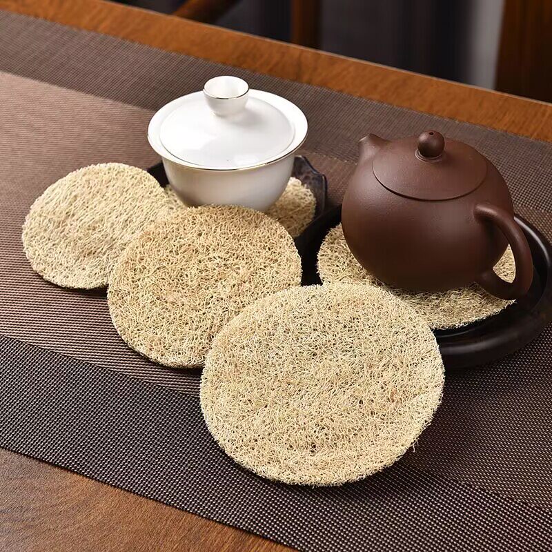 丝瓜络茶杯垫紫砂壶隔热垫子干泡台茶承吸水养壶垫茶道茶具零配件