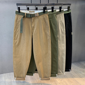 裤 阿美咔叽复古水洗纯棉休闲裤 子 美式 潮流宽松直筒工装 男士 春秋款