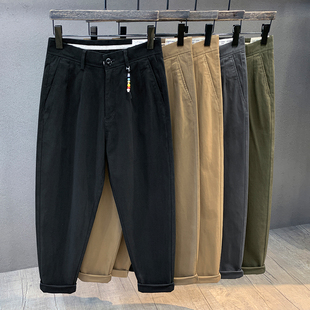 男士 子男款 秋冬工装 宽松小直筒长裤 裤 高端极简潮牌百搭加绒休闲裤