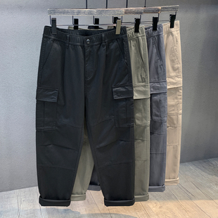 春秋宽松美式 2025新款 潮牌工装 裤 高端纯棉直筒休闲裤 子男长裤 男士