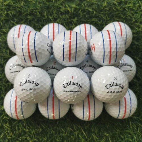 正品callawayGOLF卡拉威高尔夫CHROME SOFT 三轨瞄准比赛二手球