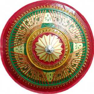 花腰傣族斗笠 少数民族舞蹈道具雨竹林邵多丽竹编斗笠光板斗笠