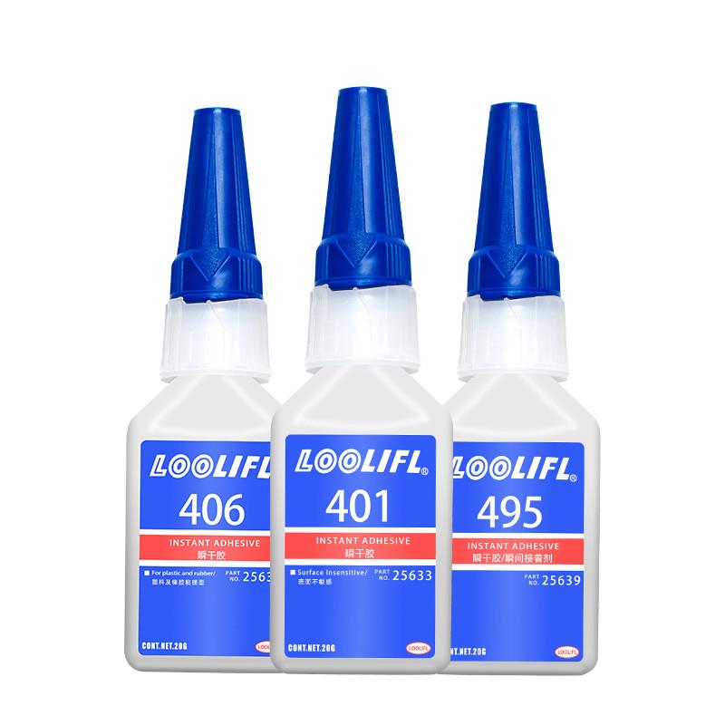 乐秦495/401强力胶496万能胶415瞬干498/414/406金属超级补鞋胶水