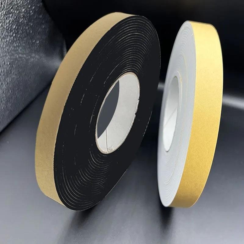 1mm厚密封条防撞防震eva黑色海绵高密度单面胶带强粘防滑垫片胶条