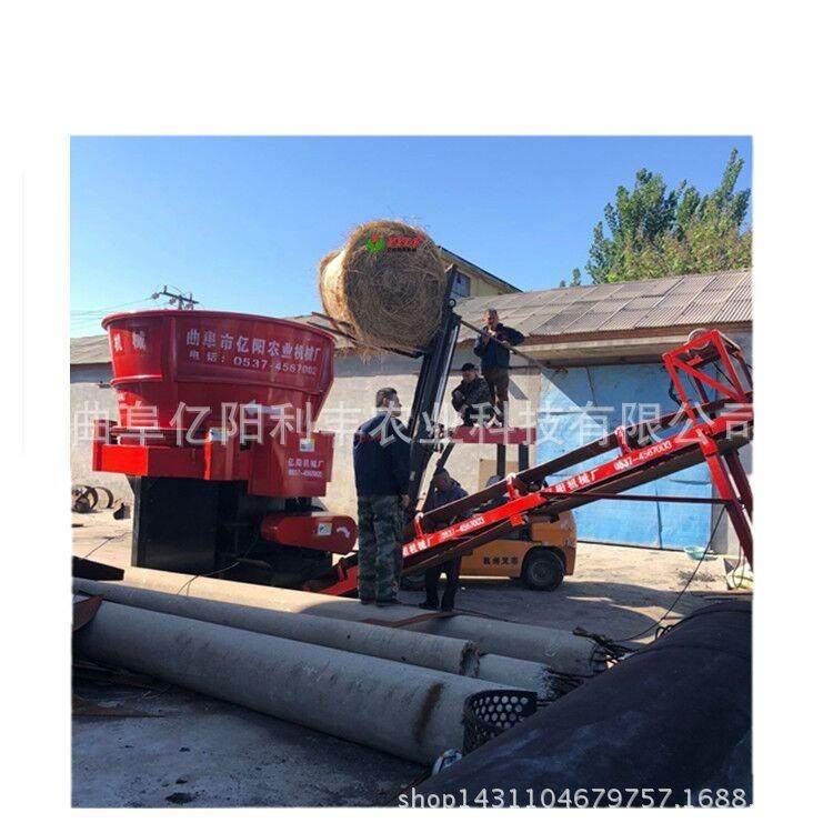 转盘式大型草捆秸秆粉碎揉丝机干湿秸秆青储粉碎机设备,机械设备,粉碎机,淘宝优惠券,粉丝福利购,淘宝优惠卷