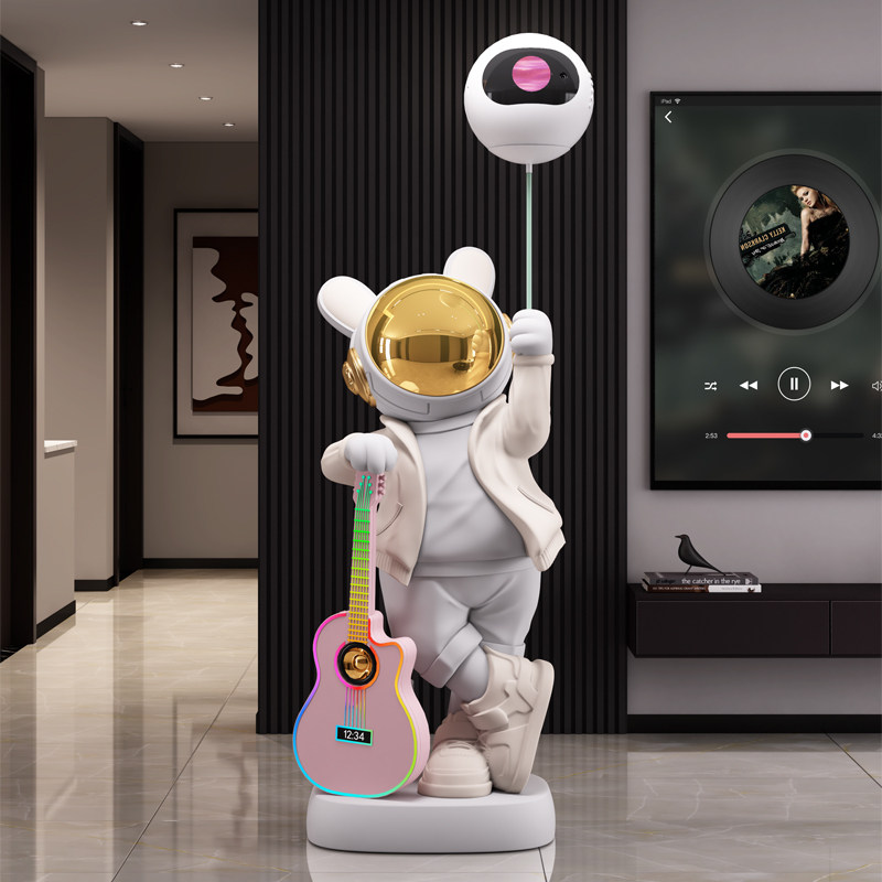 太空人宇航员落地摆件大客厅装饰品K歌音响电视柜旁乔迁轻奢礼物