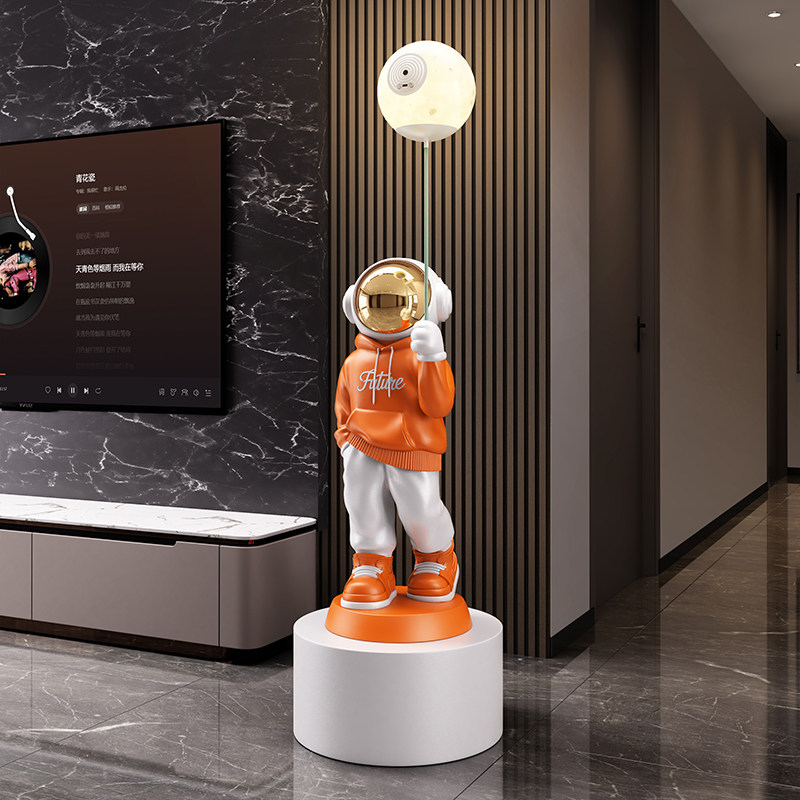 太空人宇航员摆件大客厅音响高级电视柜旁大型落地乔迁新居礼品,家居饰品,落地摆件,淘宝优惠券,粉丝福利购,淘宝优惠卷