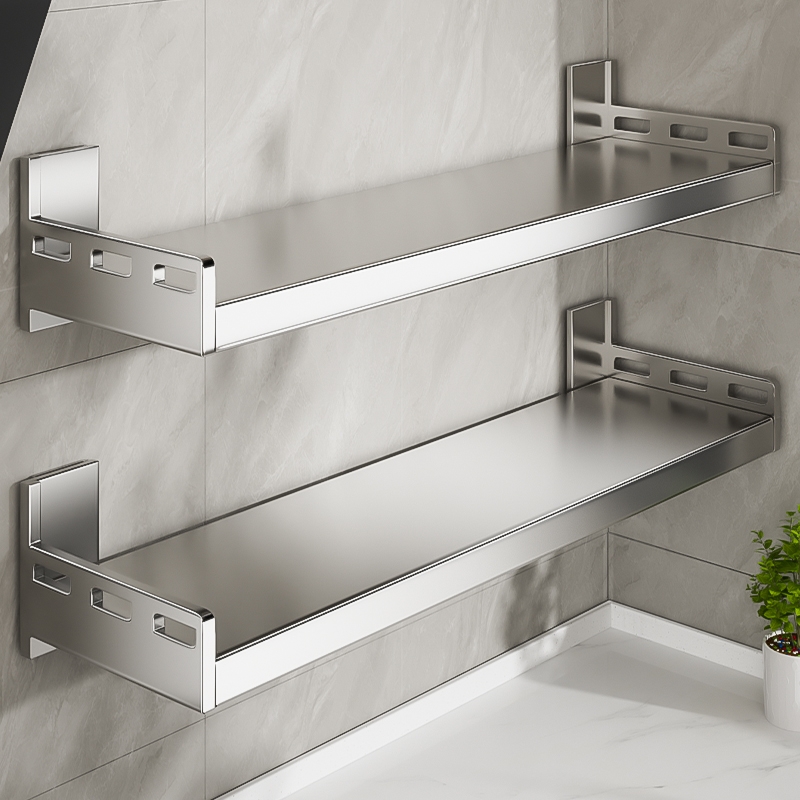 不锈钢厨房微波炉置物架壁挂式