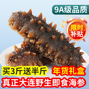 大连海参野生即食海参正品官方旗舰店深海刺参鲜活辽参500g单个装