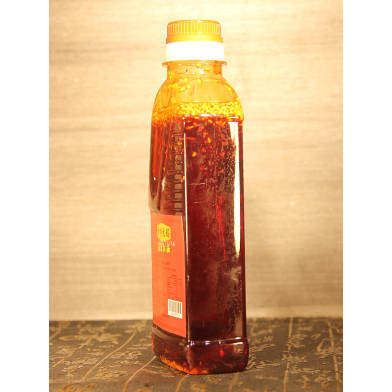 四川风味 香辣麻辣特辣红油辣椒油400ml商用 家用凉拌菜 油泼辣子