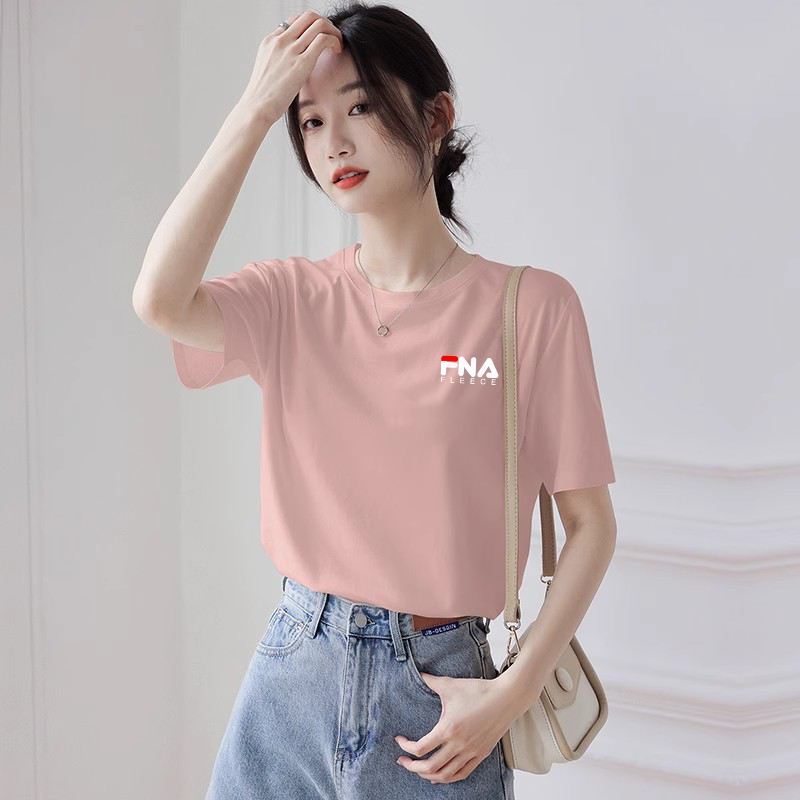 官方旗舰店正品植白菲乐纯棉短袖T恤女士2025年夏季新款宽松半袖