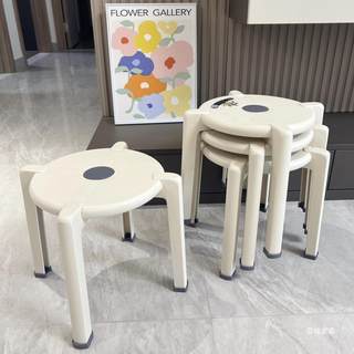 塑料凳子可折叠家用加厚儿童小椅子茶几客厅矮圆凳折叠艺术小板凳