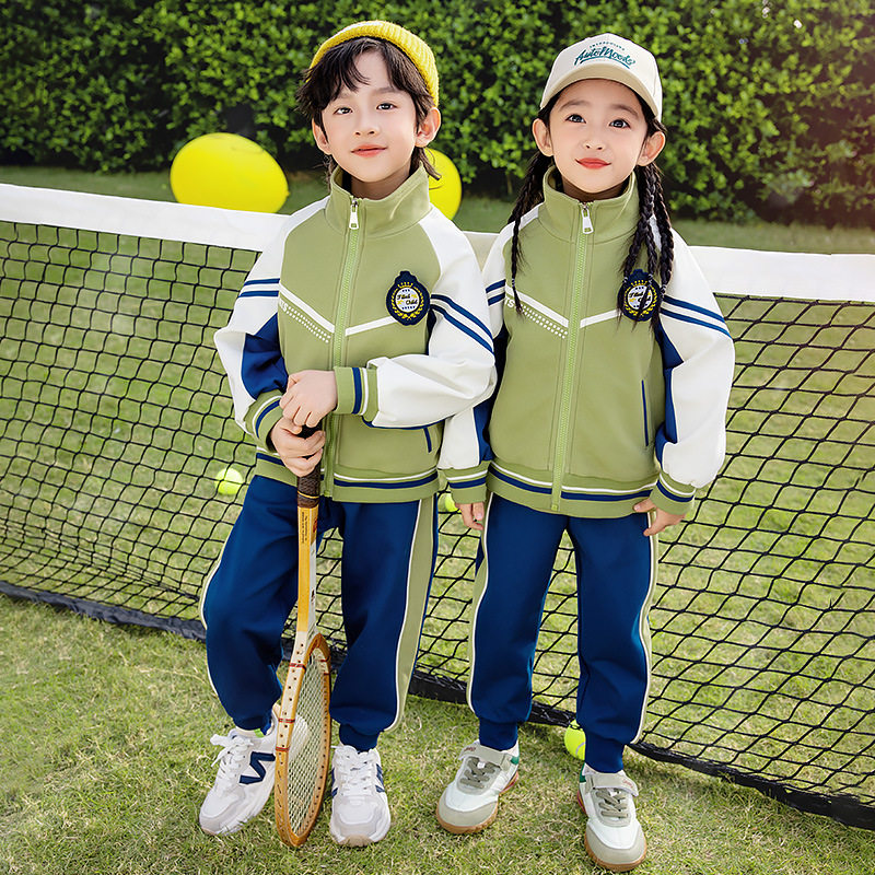 儿童校服套装春秋装小学生一二年级运动班服三件套春季幼儿园园服