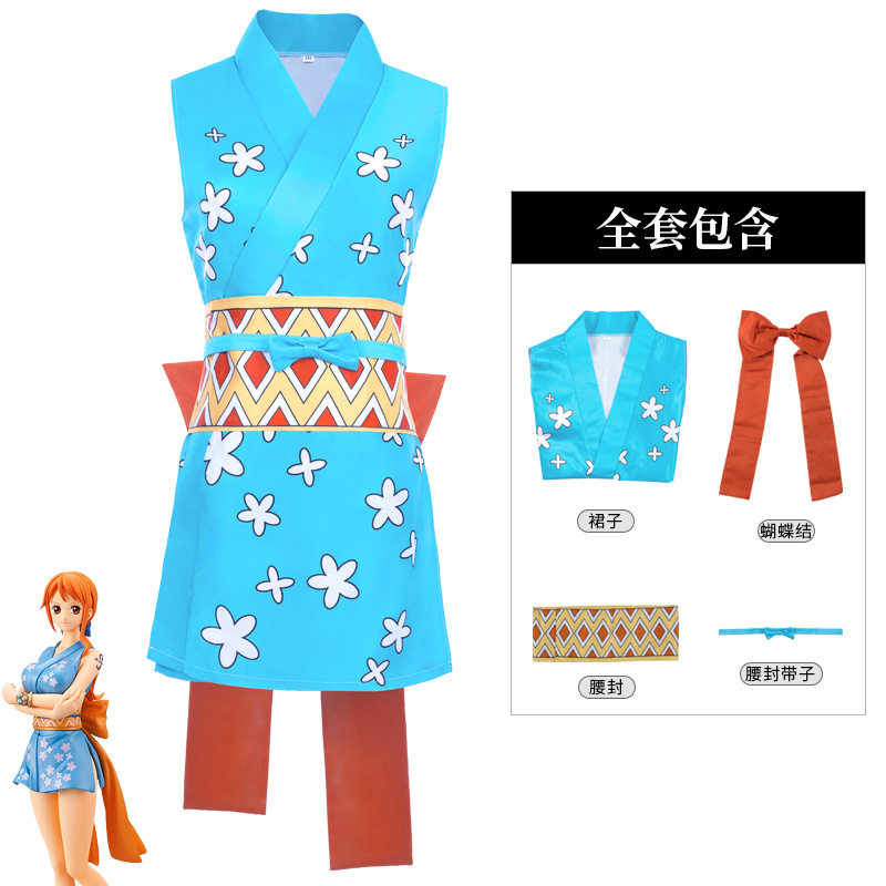 跨境海贼王cos服 角色扮演服装路飞 加罗 娜美cosplay