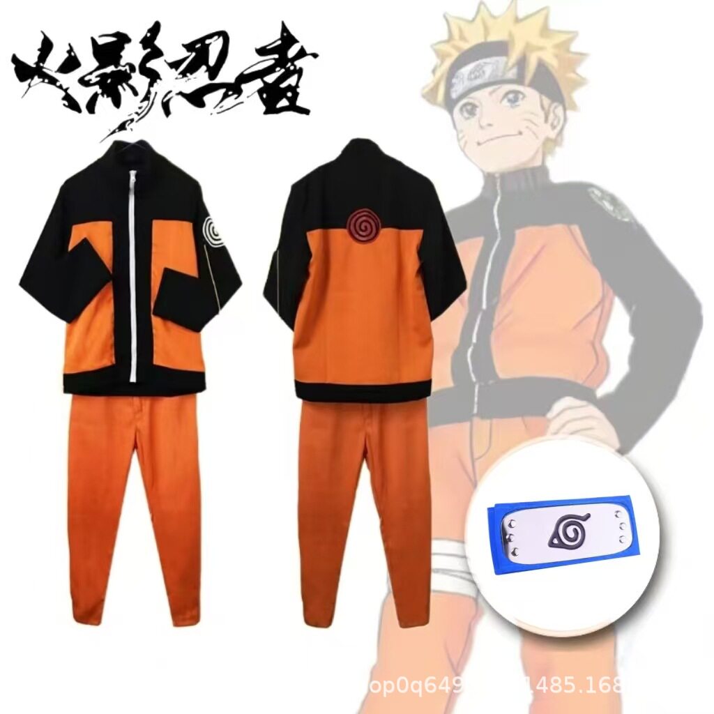 火影忍者鸣人cos服全套一代漩涡鸣人少年动漫服装万圣节cosplay