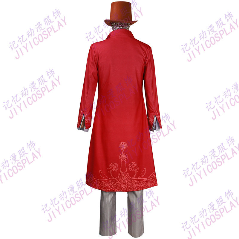 厂家直销电影 旺卡cos服Wonka服装 威利旺卡演出服披发万圣节男装