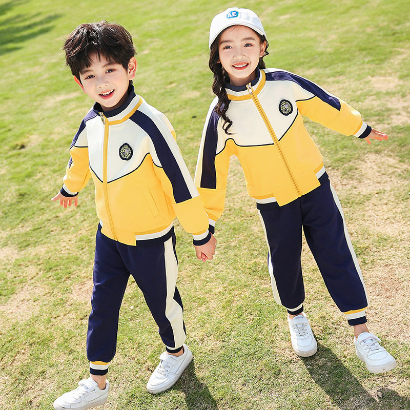 小学生校服春秋装学院风班服套装春季运动服三件套儿童幼儿园园服图片