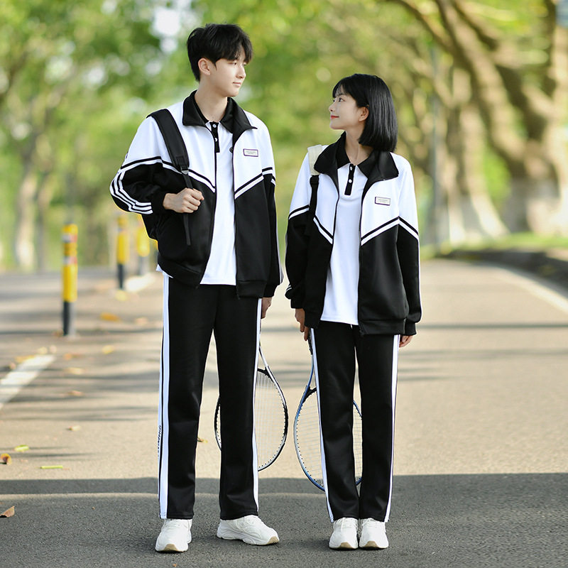 一件代发2023 中小学生班服秋冬装卫衣外套学生校服运动会三件套