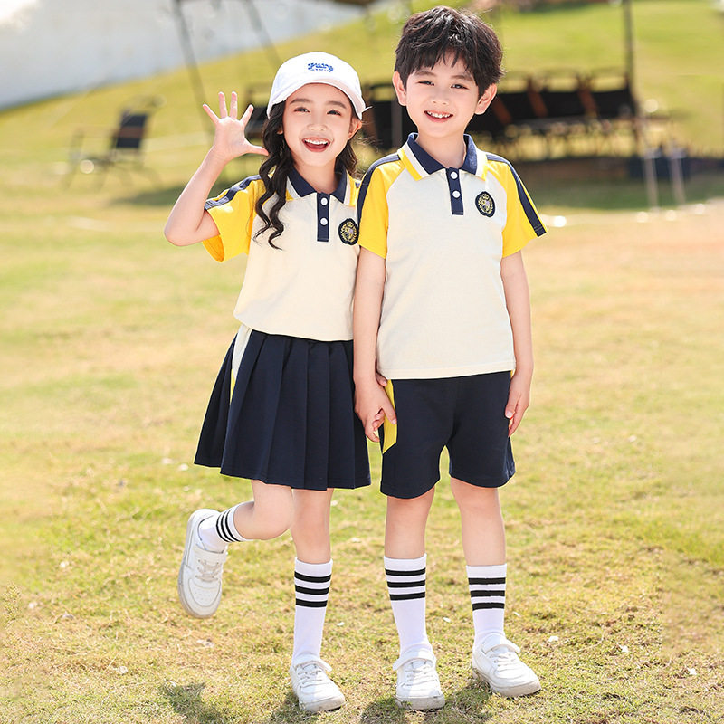 幼儿园园服新款小学生校服套装宽松运动装班服三件套老师服春秋款