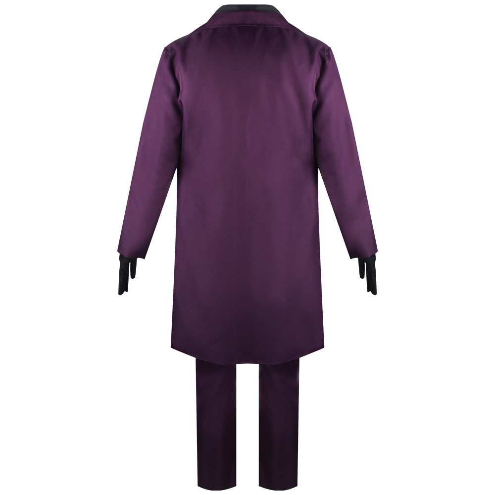 蝙蝠侠黑暗骑士cos服紫色小丑希斯莱杰cos万圣节活动表演服装现货