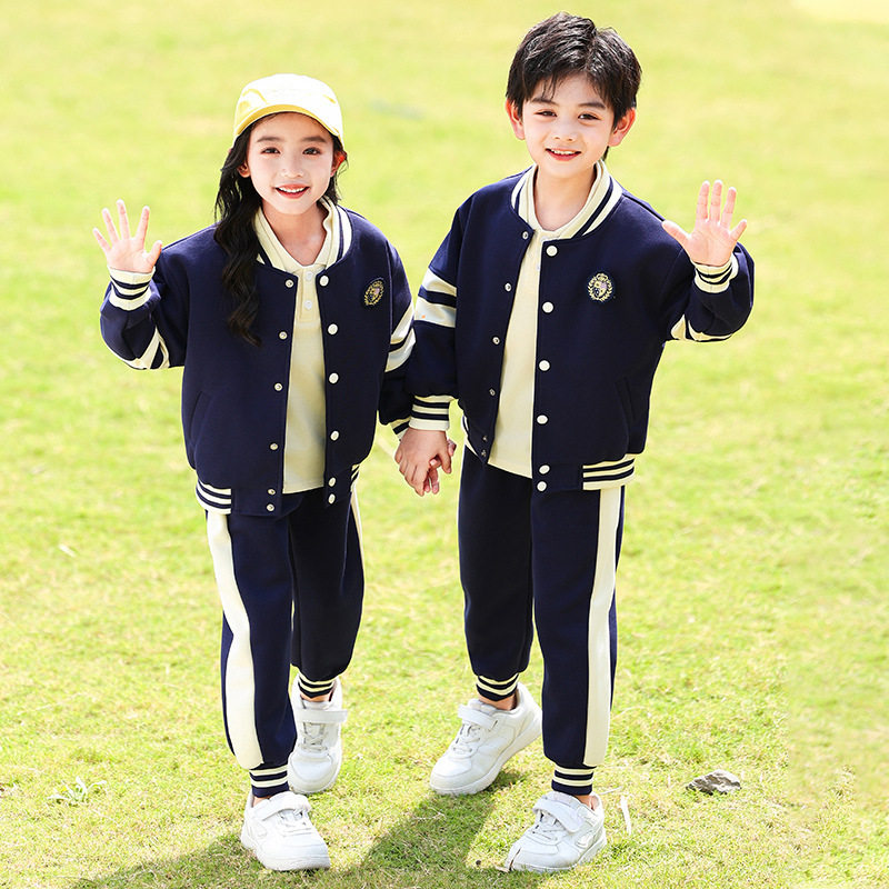 学院中小学生春秋校服套装幼儿园园服男女儿童棒球运动班服三件套