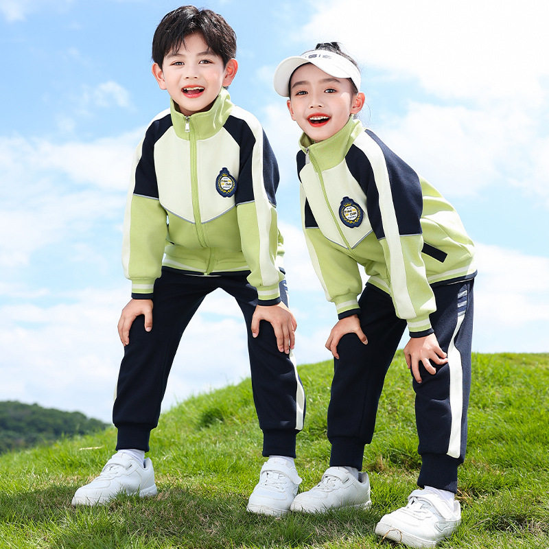 中小学生校服套装春秋装2024新款儿童运动会班服三件套幼儿园园服