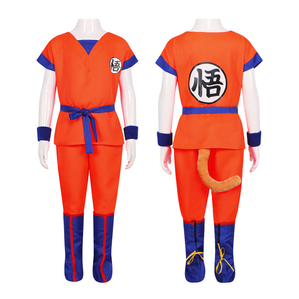 七龙珠超级赛亚人衣服cosplay服悟空服装cos服万圣节儿童演出衣服