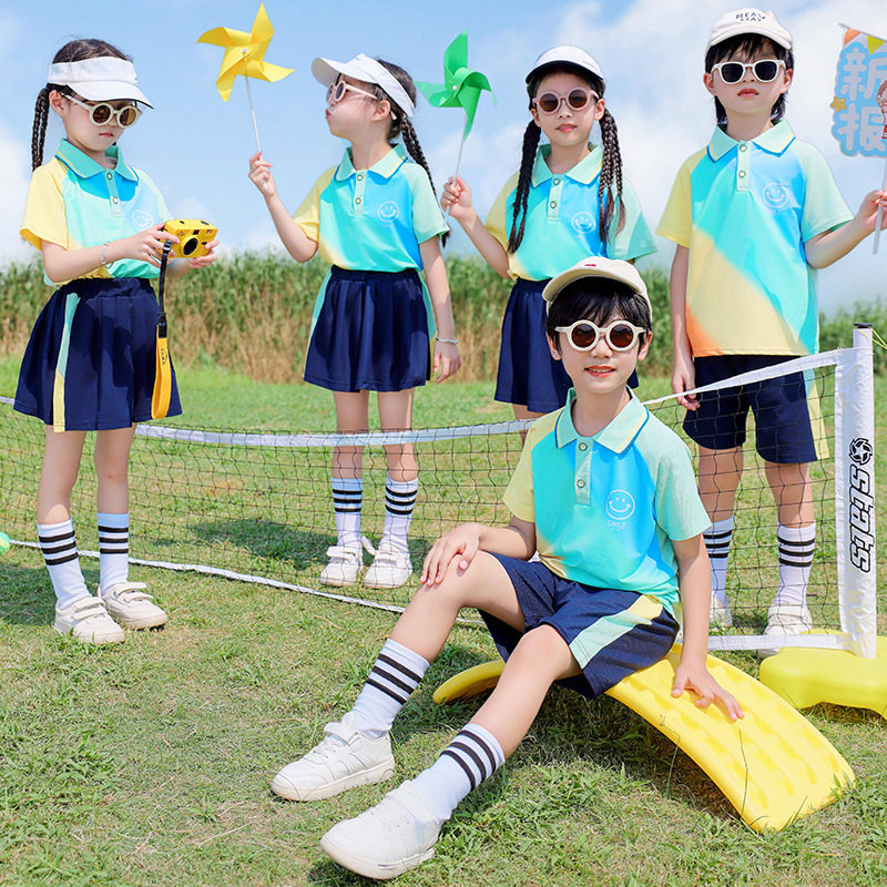 幼儿园园服夏装小学生校服六一儿童秋冬季班服三件套短袖运动套装