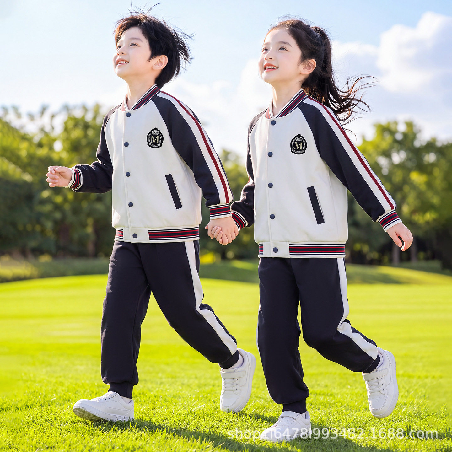 幼儿园园服春秋款校服儿童运动服套装棒球服秋季小学生班服三件套