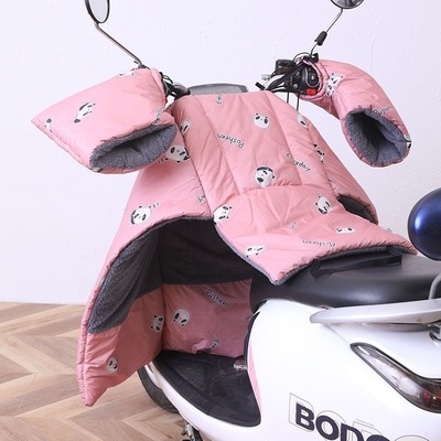 电动车挡风被冬款加绒加厚电瓶车摩托车分体式防寒防水春秋防熙