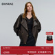 ERINRAE冬季 新品 复古摩登翻领皮衣外套廓形重工夹克EH442210PU55
