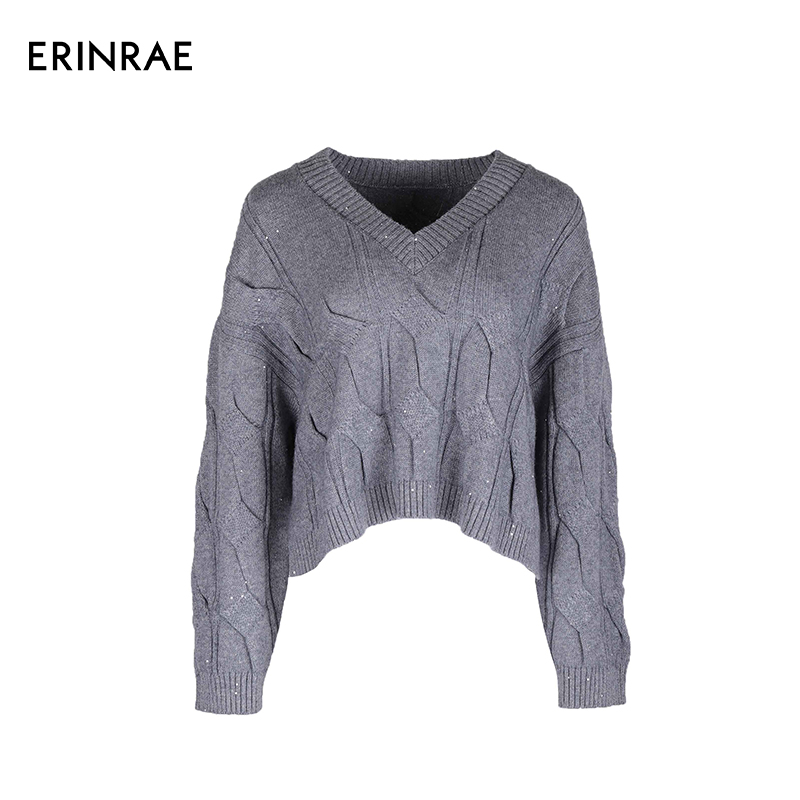 两色针织上衣ERINRAE两色秋冬