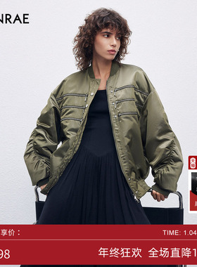 ERINRAE丨新款秋冬休闲女飞行员棉衣EG192045PA