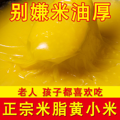 当季新米黄小米陕西正宗月子米糯米油小米软糯米五谷杂粮早餐