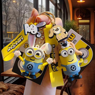 正版北京环球影城周边纪念品小黄人盲盒十二生肖玩偶钥匙扣女挂件