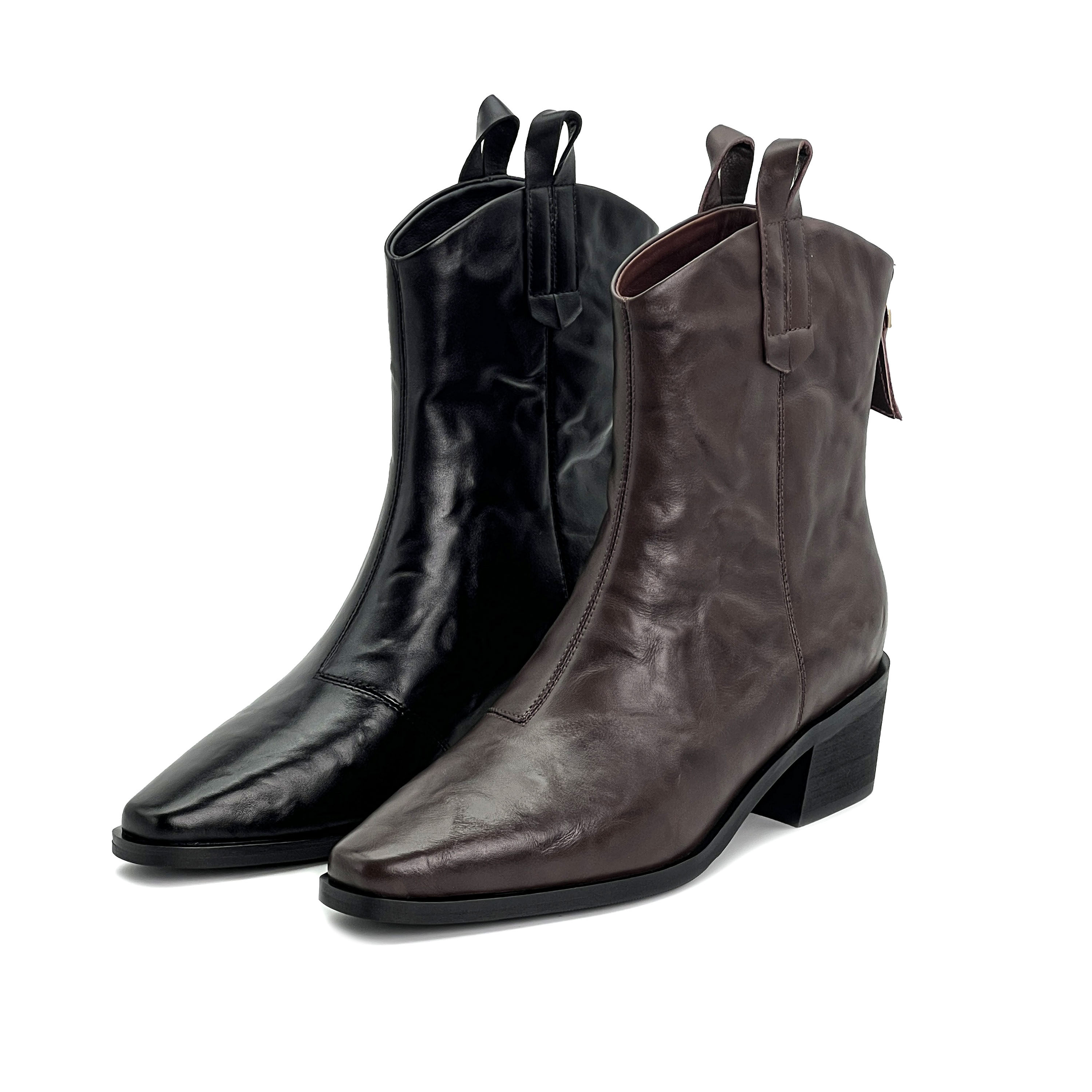 【大愿专享】尖头粗跟中筒时尚靴51288,女鞋,时装靴,淘宝优惠券,粉丝福利购,淘宝优惠卷