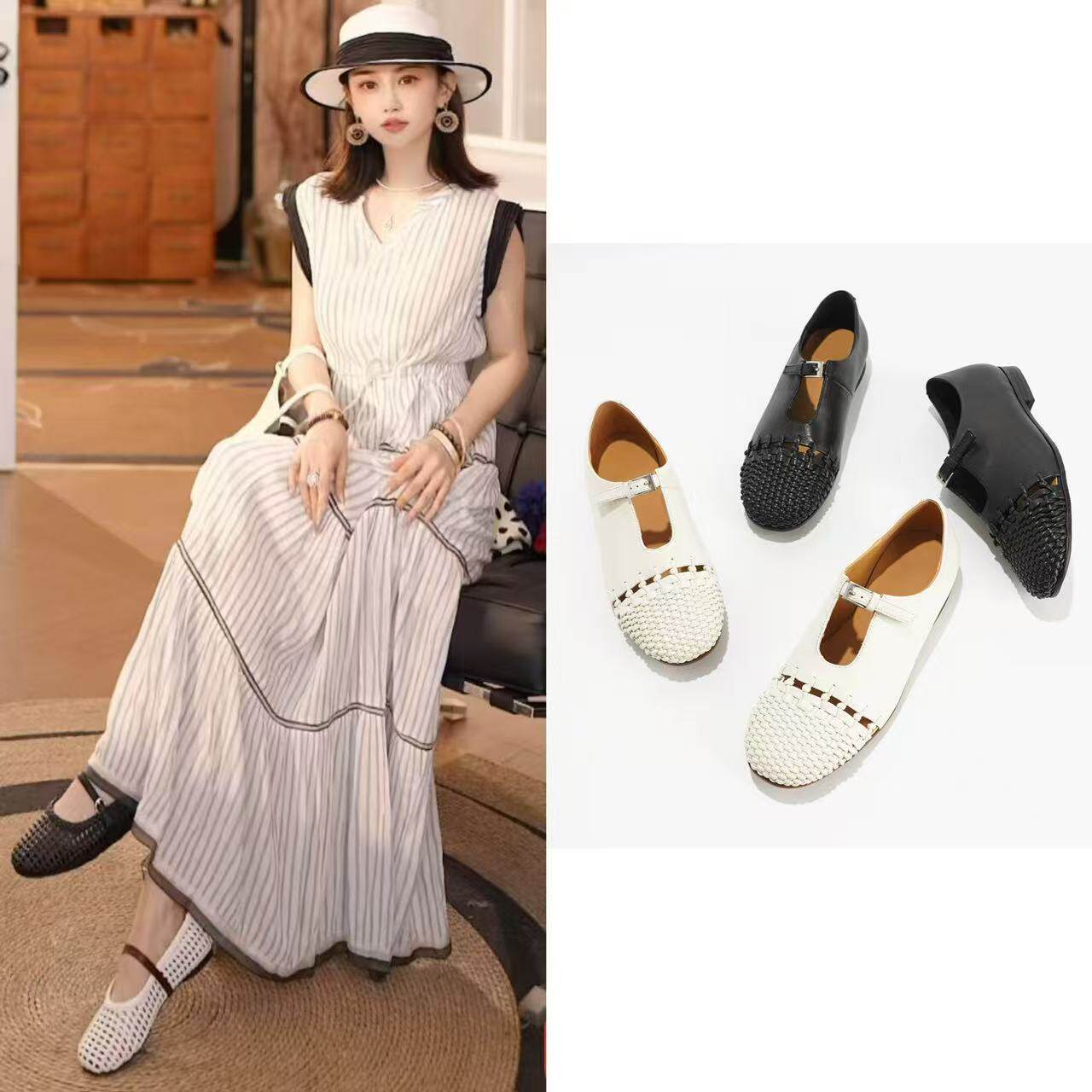 【粉红优选】粉红定制手工女鞋53024