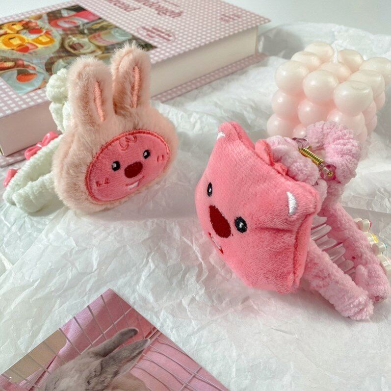 diy手工loopy小海狸抓夹材料包可爱卡通少女心鲨鱼夹发夹发饰头饰