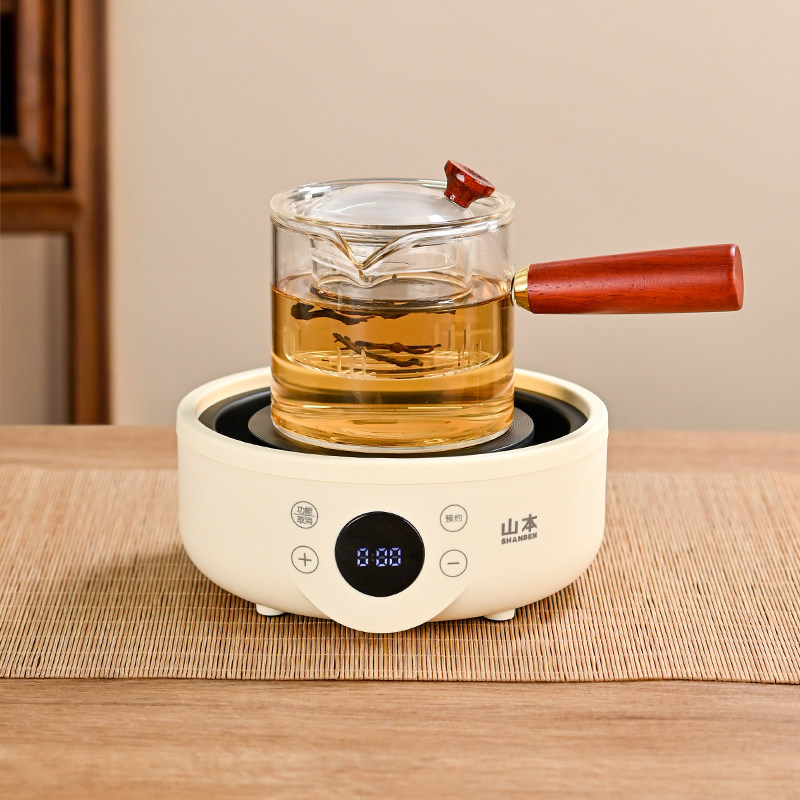 新款电陶炉煮茶器玻璃煮两用泡茶壶茶壶家用小型养生烧水炉套装