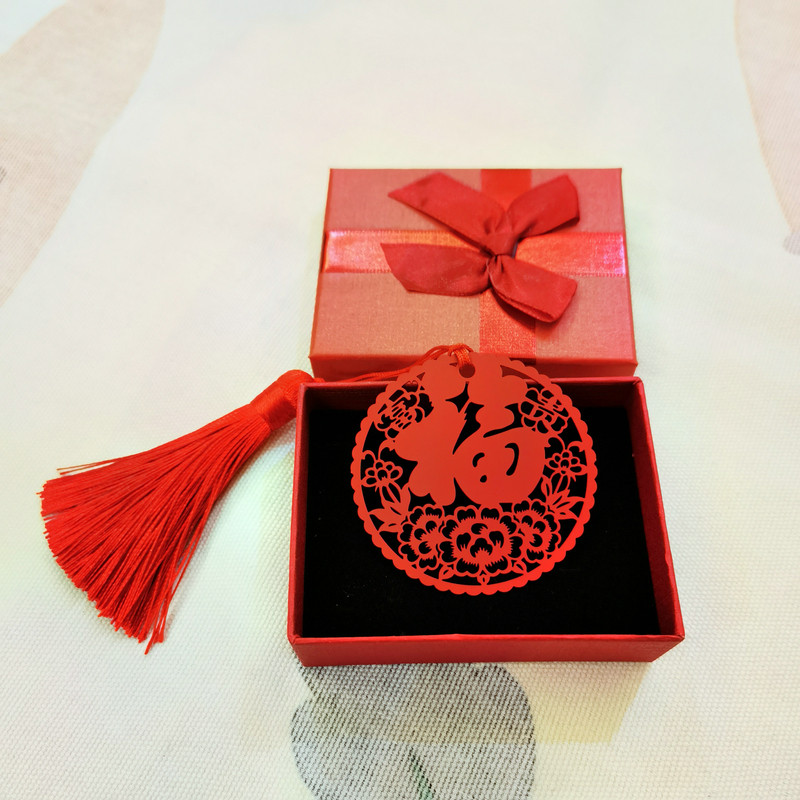 大唐芙蓉园文创福字书签金属西安旅游纪念品礼品送礼孩子学生包邮