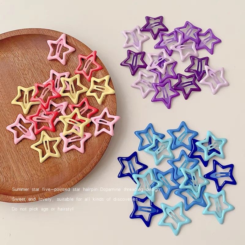 多巴胺Y2K五角星儿童应援发夹