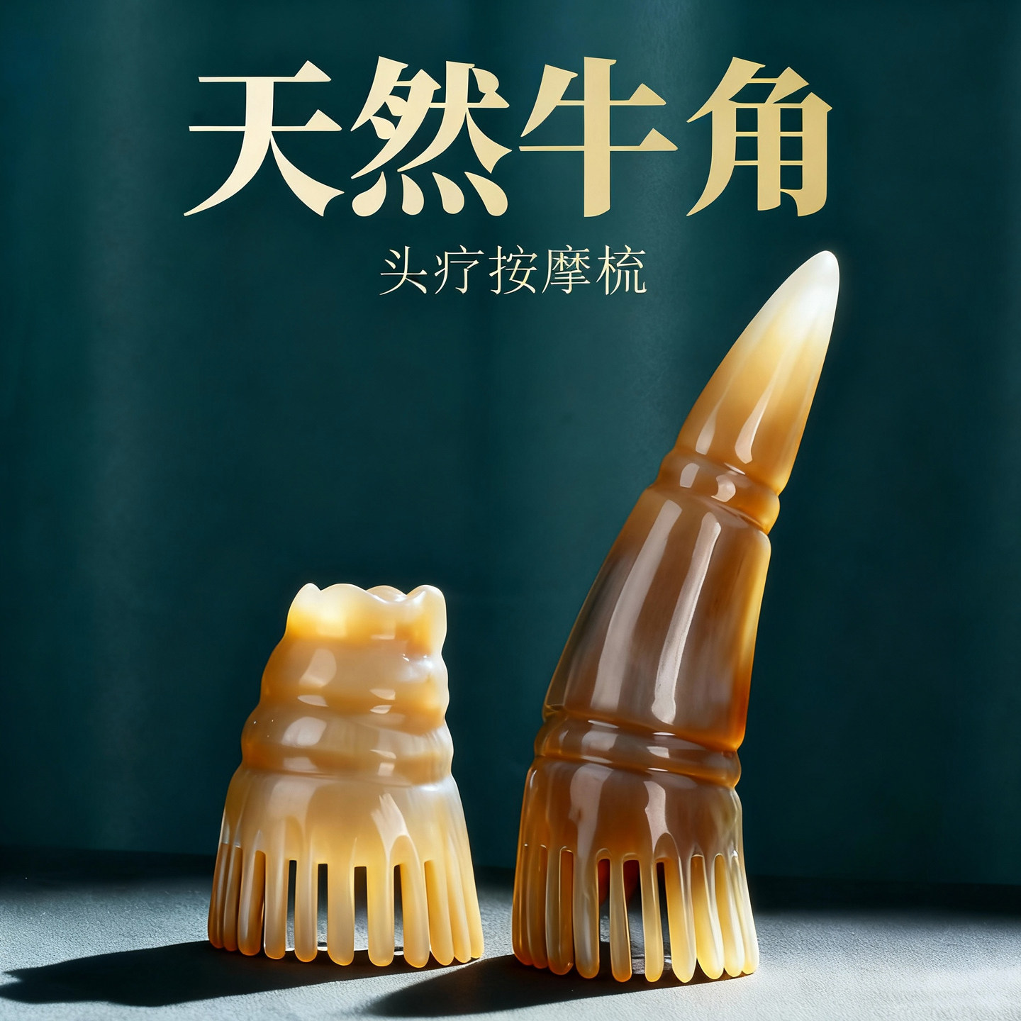牛角梳正品头疗梳头部经络梳子图片