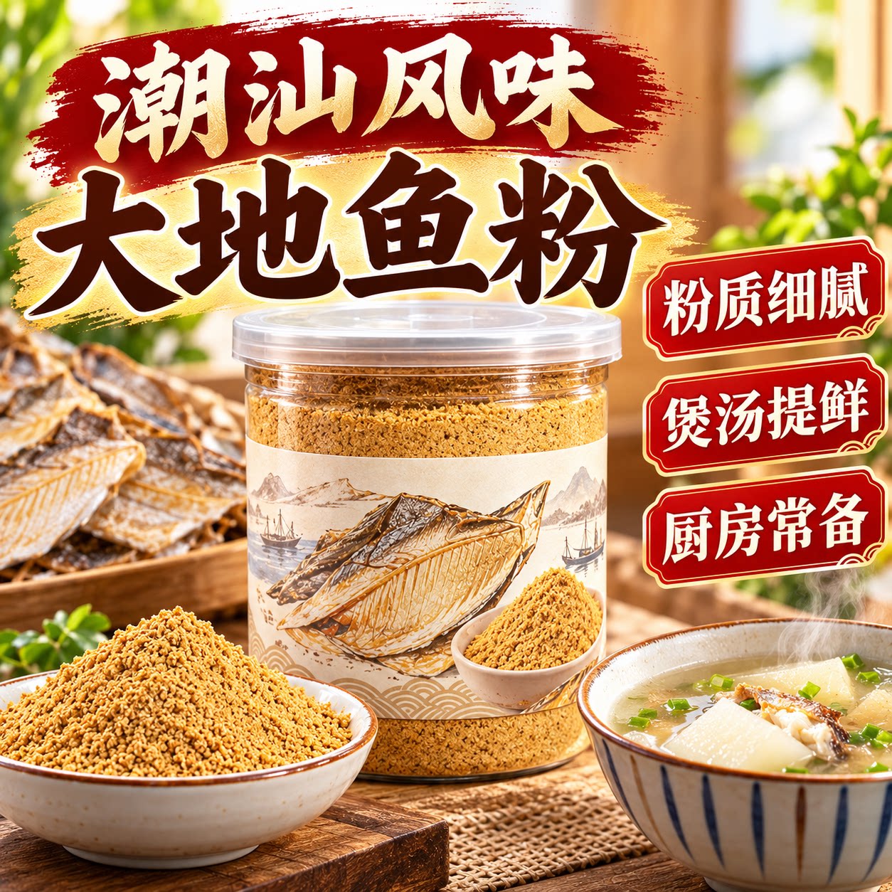 【正宗老味道】潮汕大地鱼粉官方旗舰店商用正宗汕尾特产秘制调料