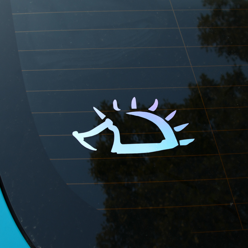 赵雷刺猬图标车贴小刺猬贴纸