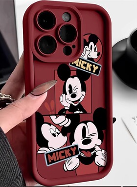 卡通米老鼠适用三星s24ultra手机壳s23+可爱s21fe/a15/a225g防摔a34/a35高级感a52男女a54全包a55硅胶a71/a73