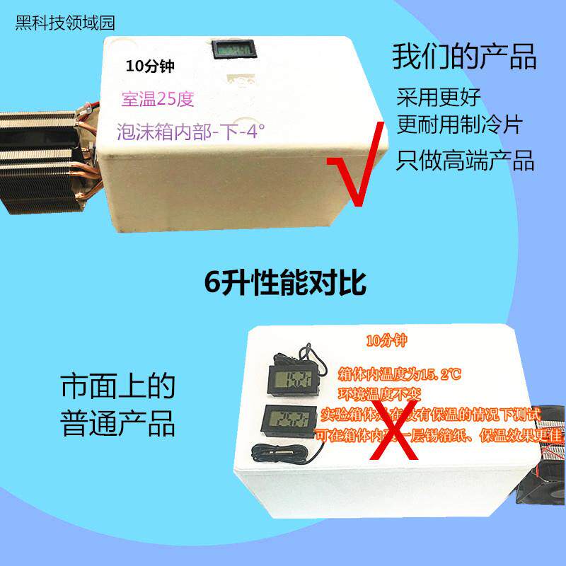 diy半导体制冷器片电子小冰箱 小空调龙猫冰窝宠物空调房套件降温