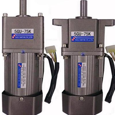 交流电机120W调速电机交流220V单齿轮减速箱5Gu-75K可正反转