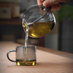 公道杯耐高温玻璃高档功道茶具高端主人分茶器高级功夫公杯高颜值