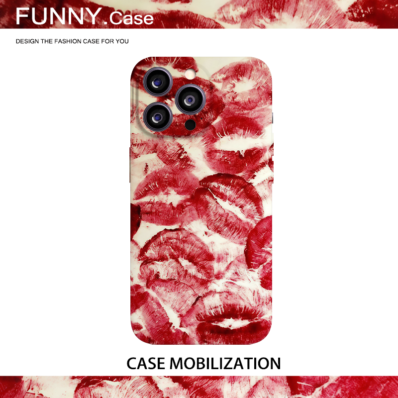 烈焰红唇小众ins风菲林全包手机壳适用苹果17nova14华为p80mate70pro小米15opporeno9vivo荣耀400iPhone16